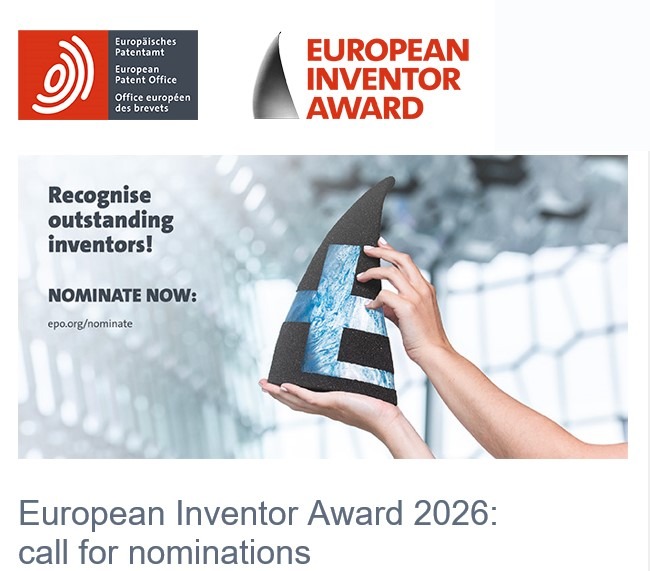 Nominalizări pentru Premiul “Inventatorul European”, Ediția 2026!