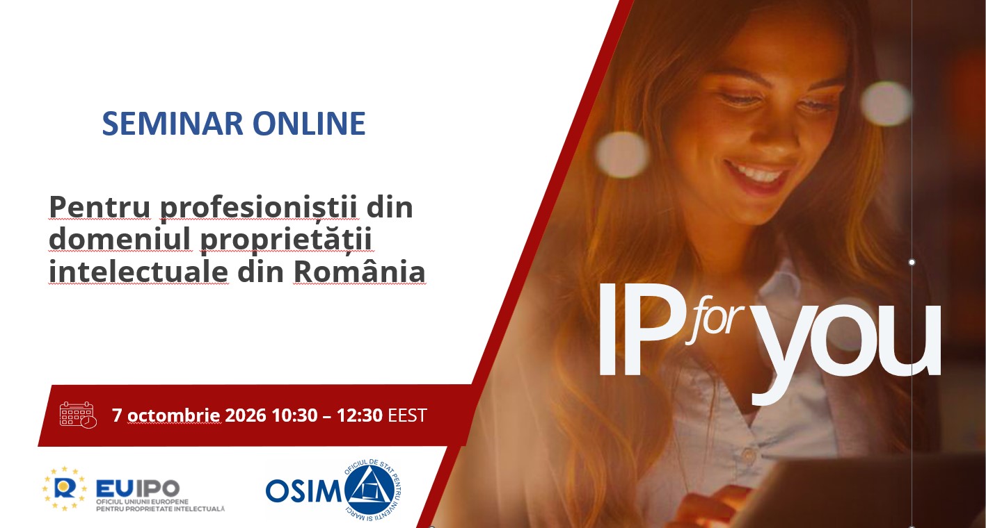 Seminar online: EUIPO și OSIM